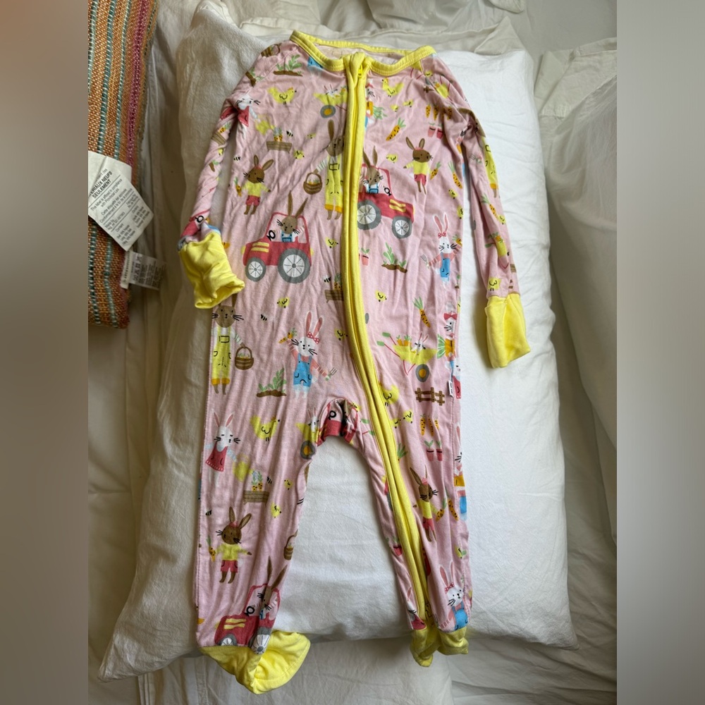 Petal Hop to it Little Sleepies 6-12 months worn once